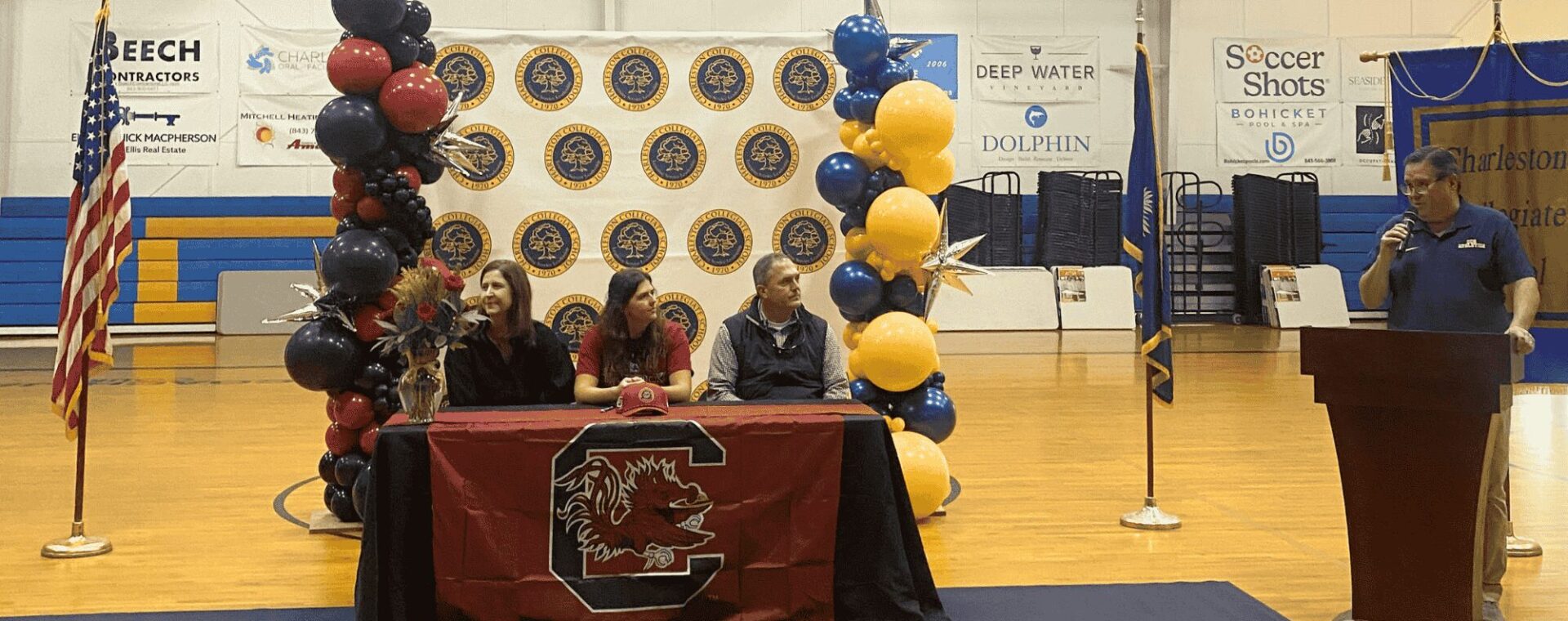 Brooke Farfone during her college commitment ceremony.