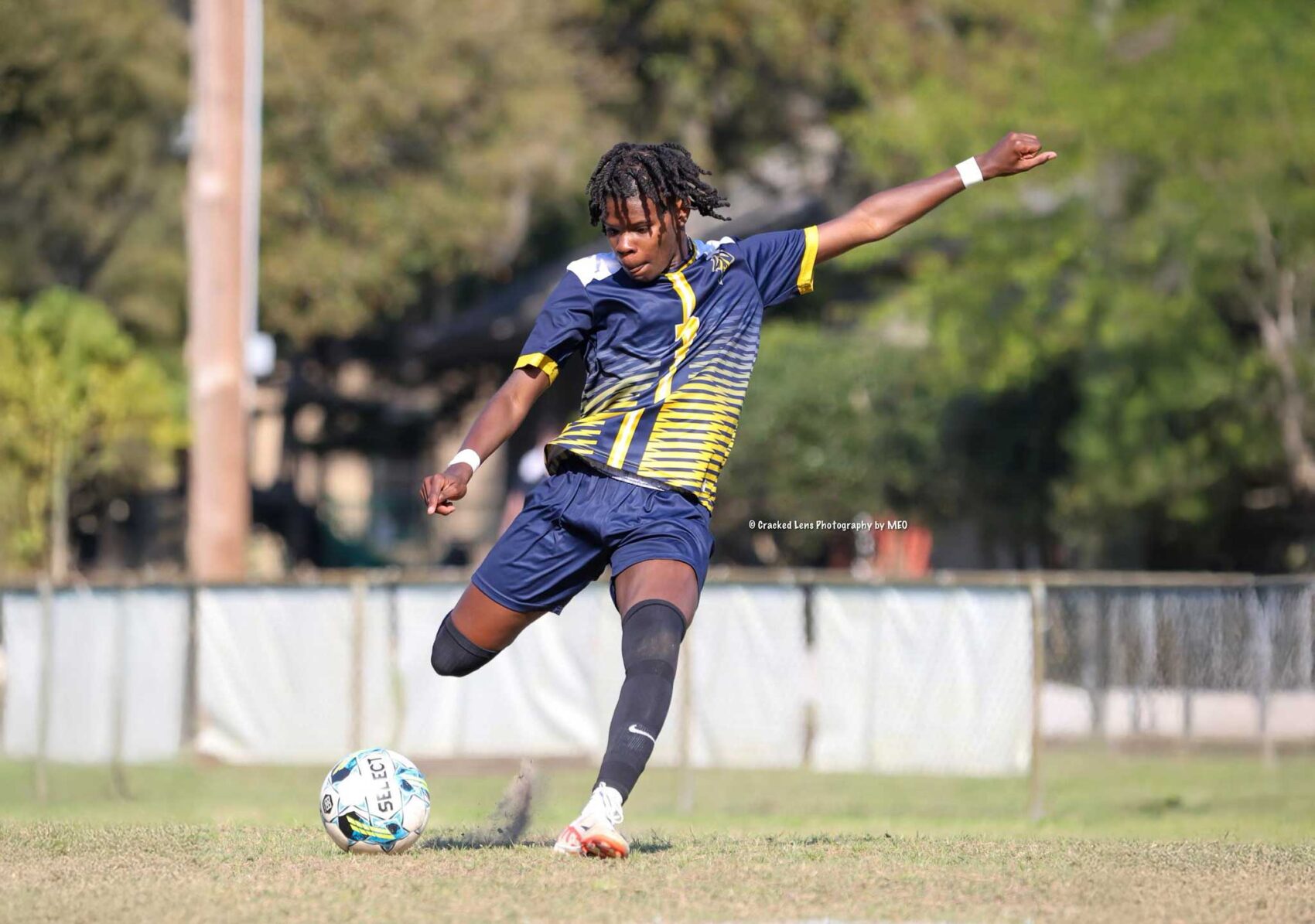 Charleston Collegiate athlete during a soccer match.